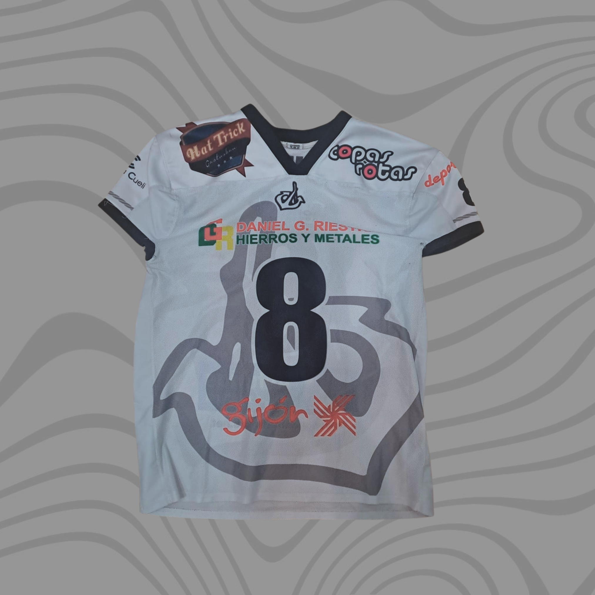 UNIFORMES DE JUEGO ANTIGUO - TACKLE -  Temps. 16, 17, 18, 19 Visitante. #8