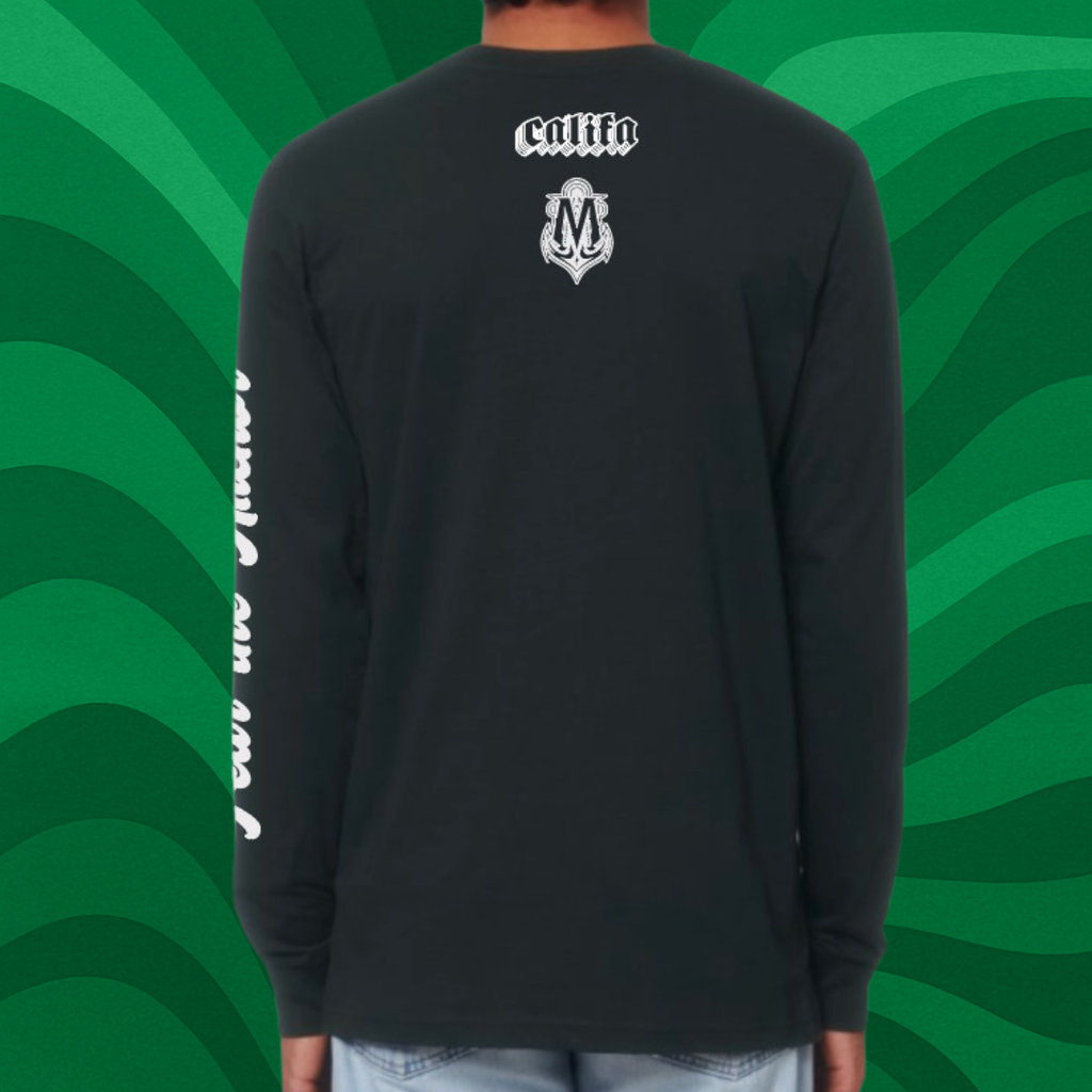 Camiseta Mariners x Califa. Negra. Manga larga 2024